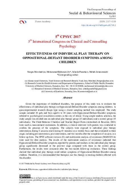 play therapy techniques for oppositional defiant disorder|A Comparative Study on the Effectiveness of Individual and .